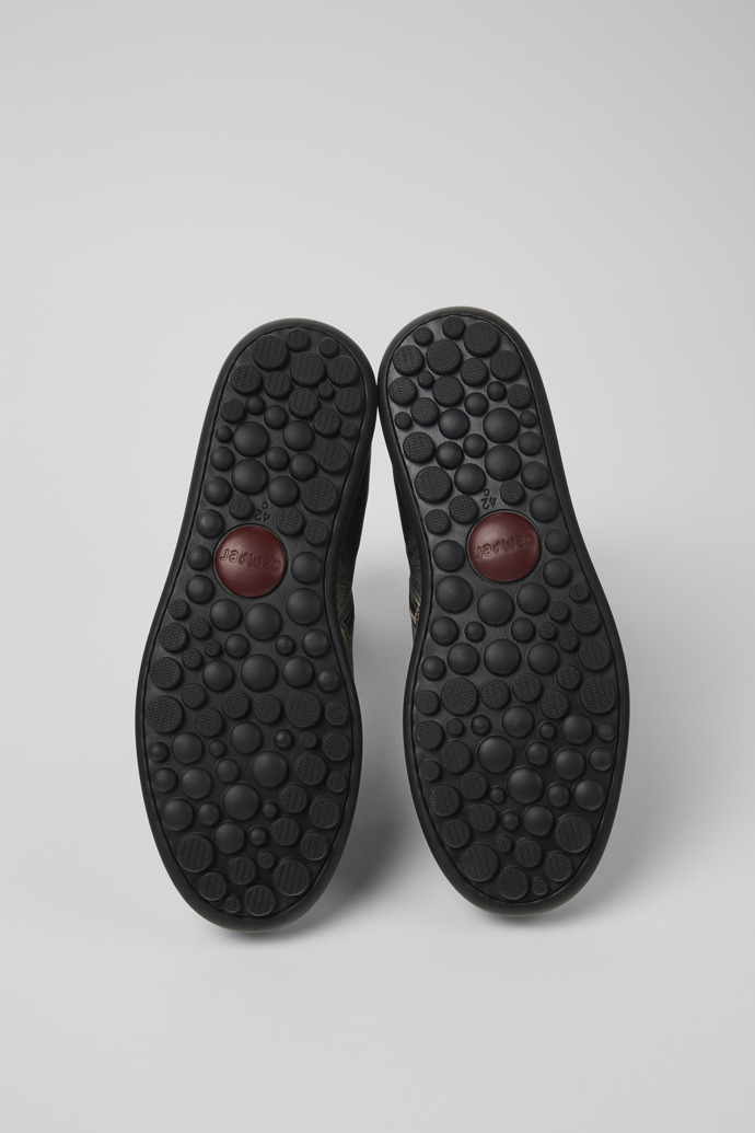 Camper Pelotas - Grauer Herrenhalbstiefel aus Leder.