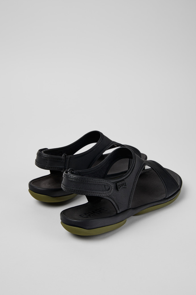 Camper Right - Schwarze Ledersandalen für Damen