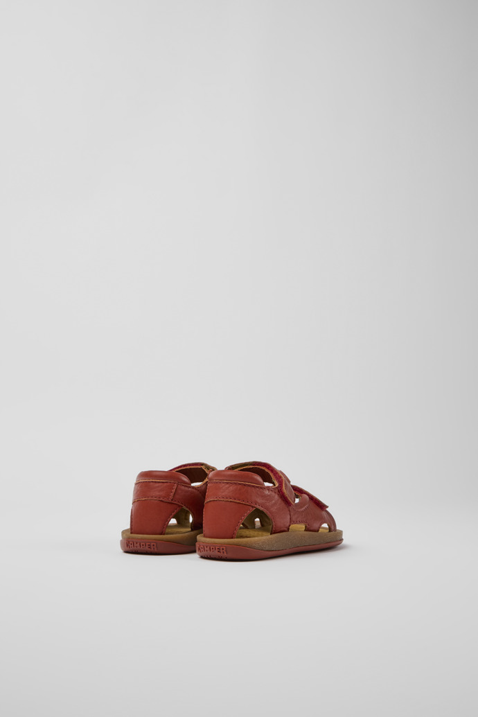 Camper Bicho - Rote Kindersandale aus Leder