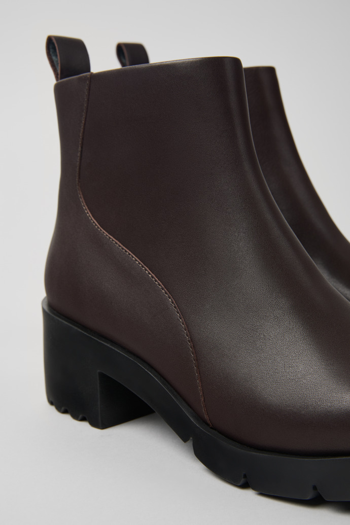 Camper Wanda - Braune Lederstiefelette für Damen.