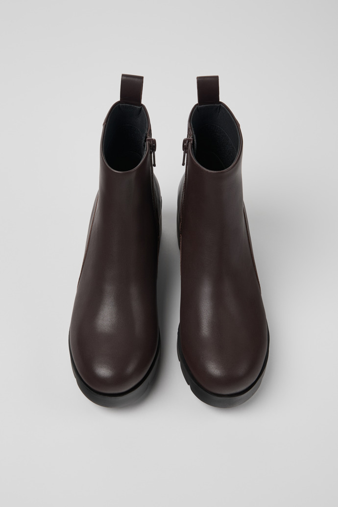 Camper Wanda - Braune Lederstiefelette für Damen.