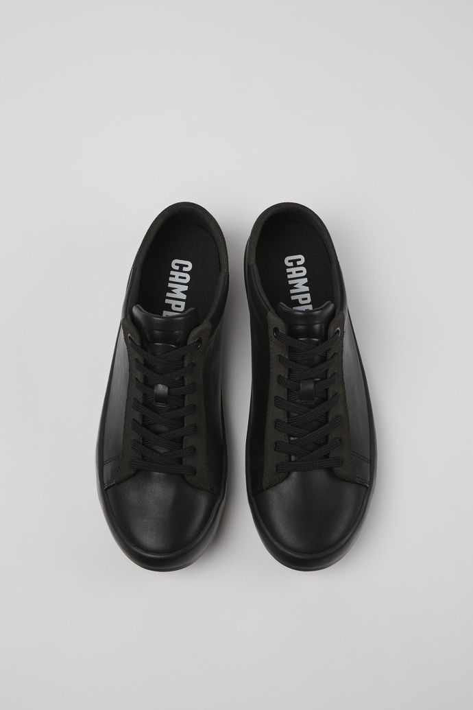 Camper Andratx - Schwarzer Herrensneaker aus Leder/Nubukleder