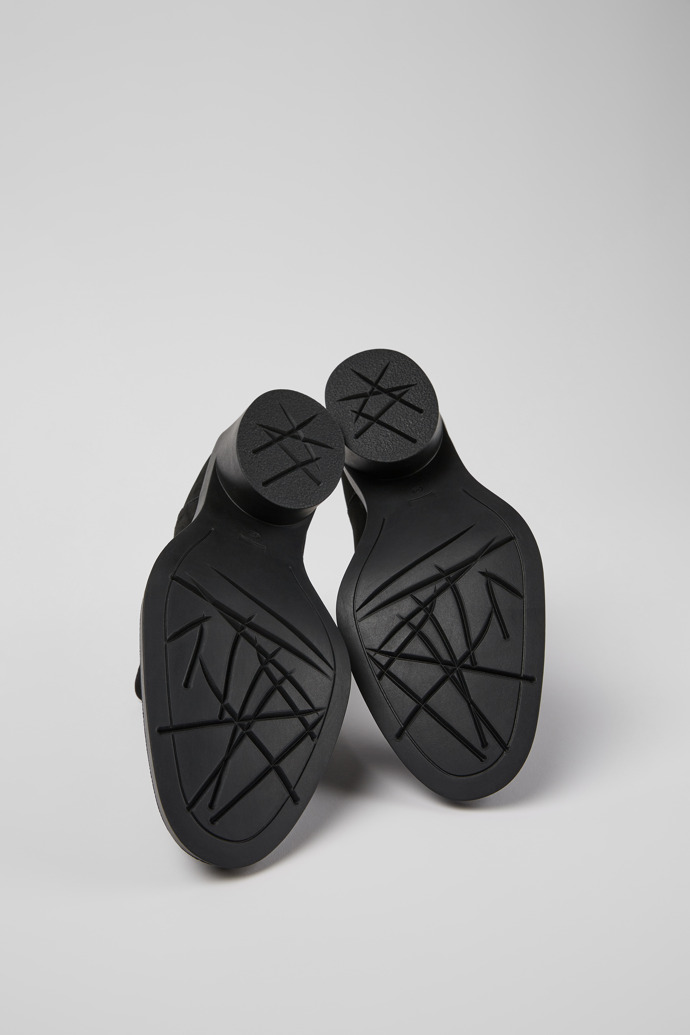 Camper Bonnie - Schwarze Damenstiefelette aus Nubukleder
