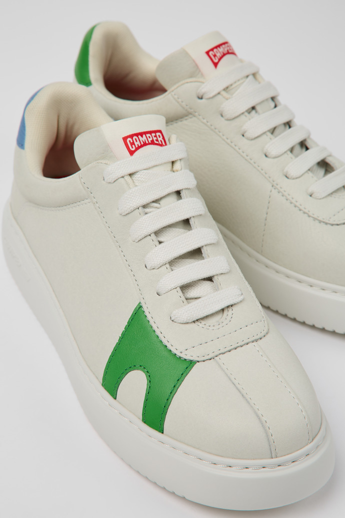 Camper Twins - Weiße Ledersneaker für Damen