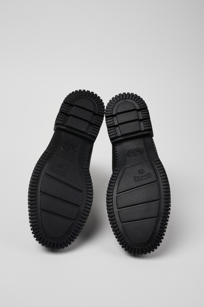 Camper Pix - Grüner und schwarzer Chelseastiefel aus Leder für Damen