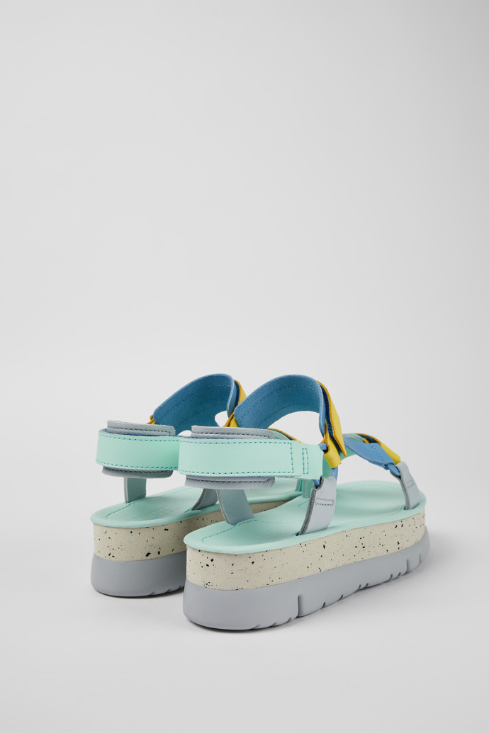 Camper Oruga Up - Mehrfarbige Ledersandalen für Damen
