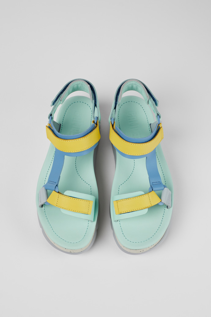 Camper Oruga Up - Mehrfarbige Ledersandalen für Damen
