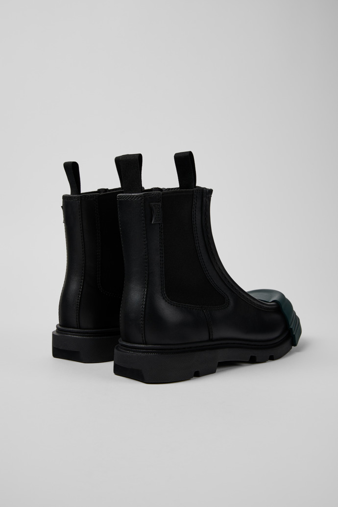 Camper Junction - Schwarzer Chelseastiefel für Damen aus Leder