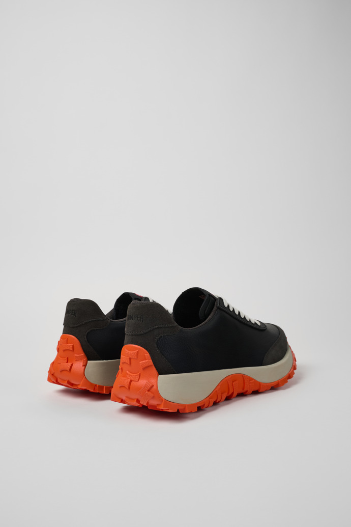 Camper Drift Trail VIBRAM - Schwarzer Herrensneaker aus Textil und Nubukleder