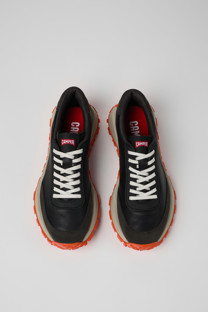 Camper Drift Trail VIBRAM - Schwarzer Herrensneaker aus Textil und Nubukleder