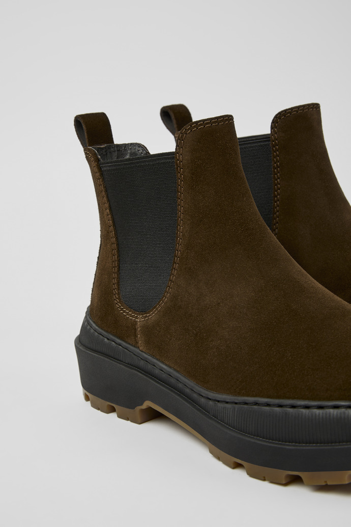 Camper Brutus Trek MICHELIN - Braune Damenstiefelette aus Nubukleder