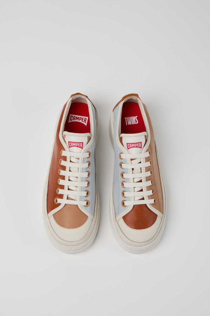 Camper Twins - Mehrfarbiger Damensneaker aus Leder.