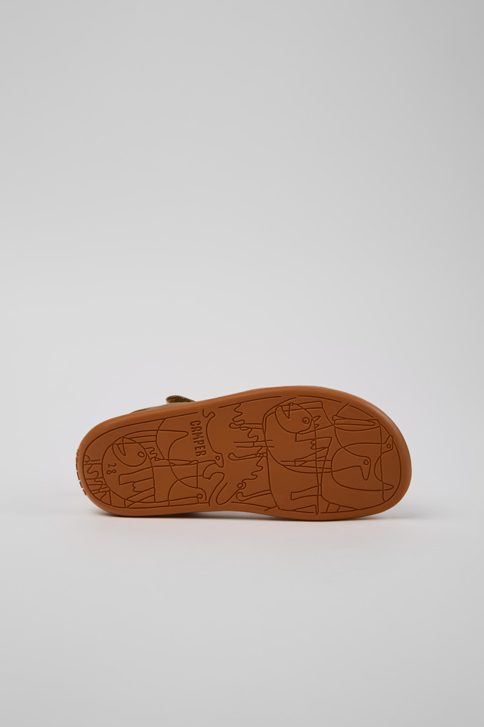 Camper Twins - Mehrfarbige Kindersandalen aus Leder.