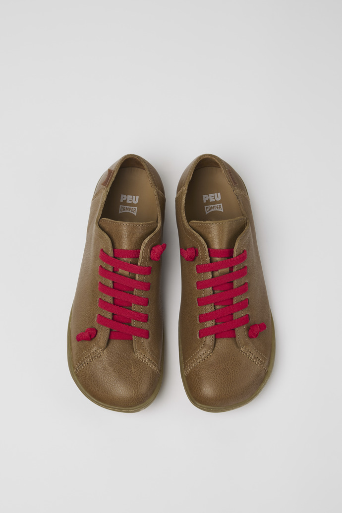 Camper Peu - Brauner Lederschuh für Damen