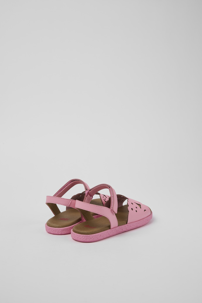 Camper Twins - Rosafarbene Ledersandalen