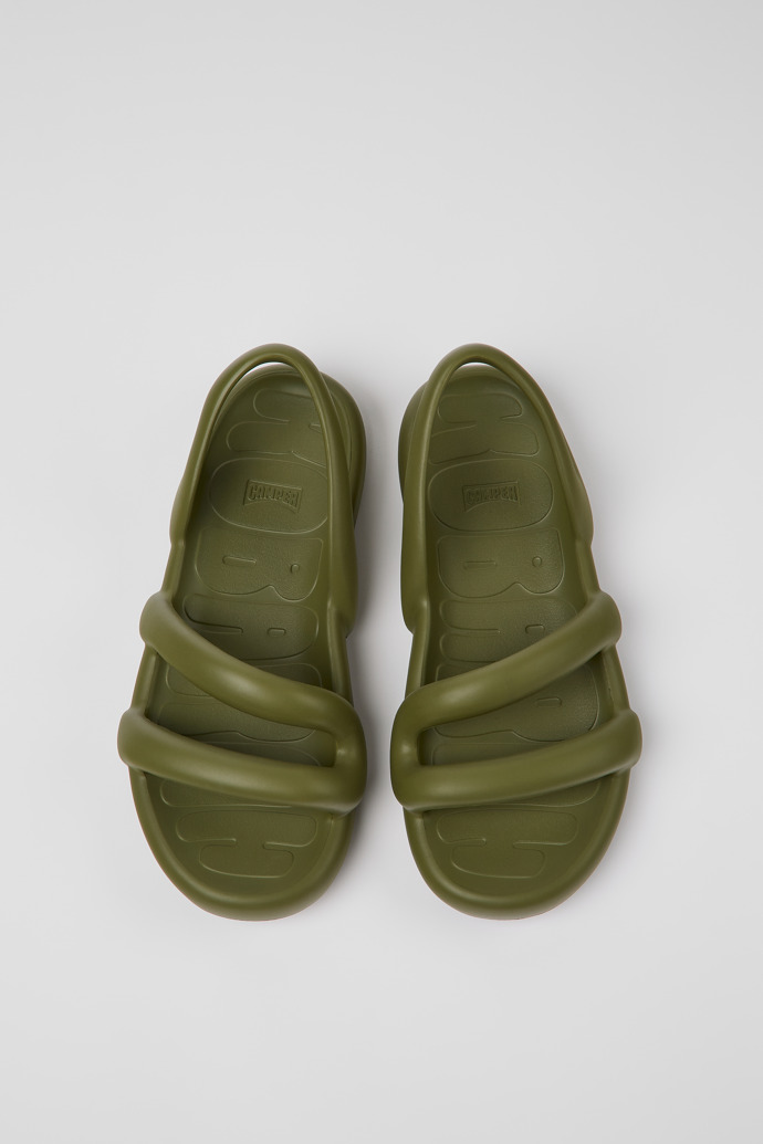 Camper Kobarah Flat - Grüne Unisex-Sandale