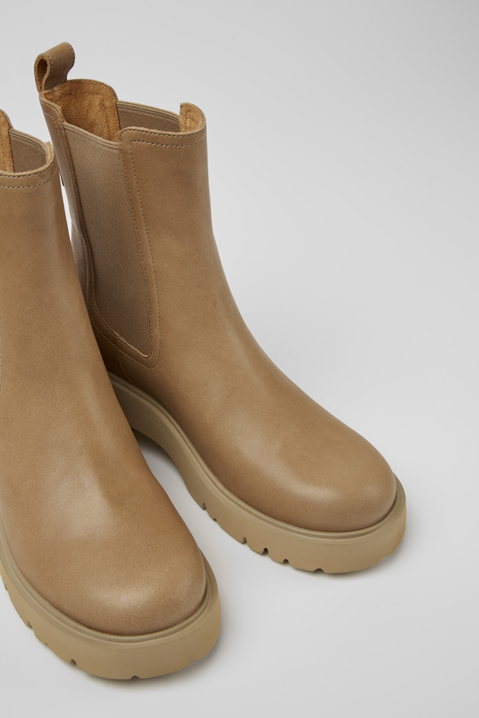 Camper Milah - Beiger Chelseastiefel für Damen aus Leder