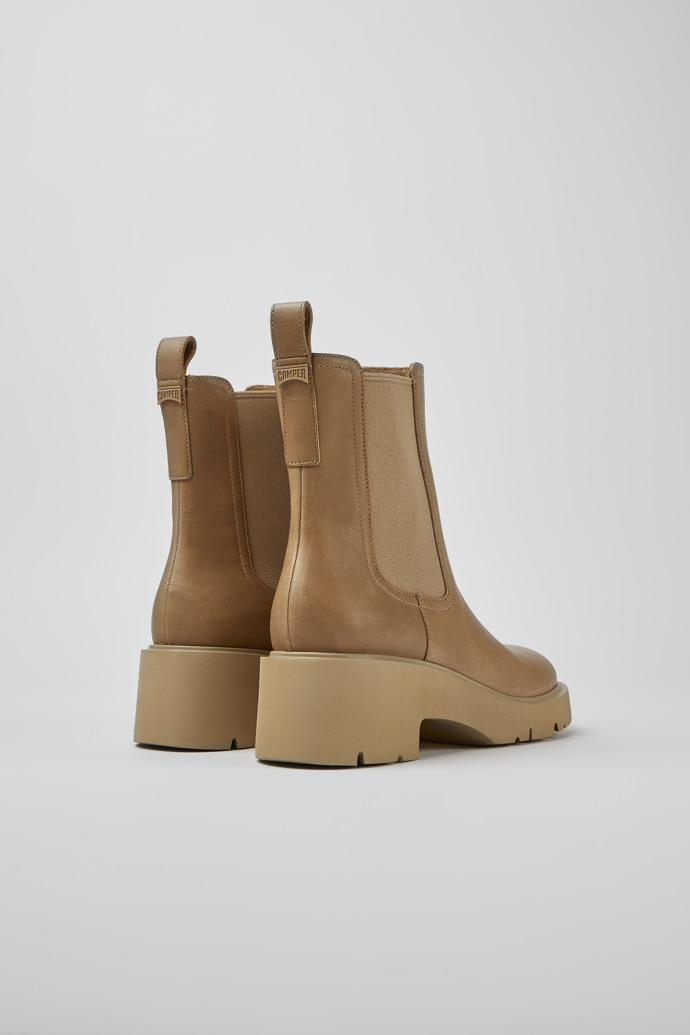 Camper Milah - Beiger Chelseastiefel für Damen aus Leder