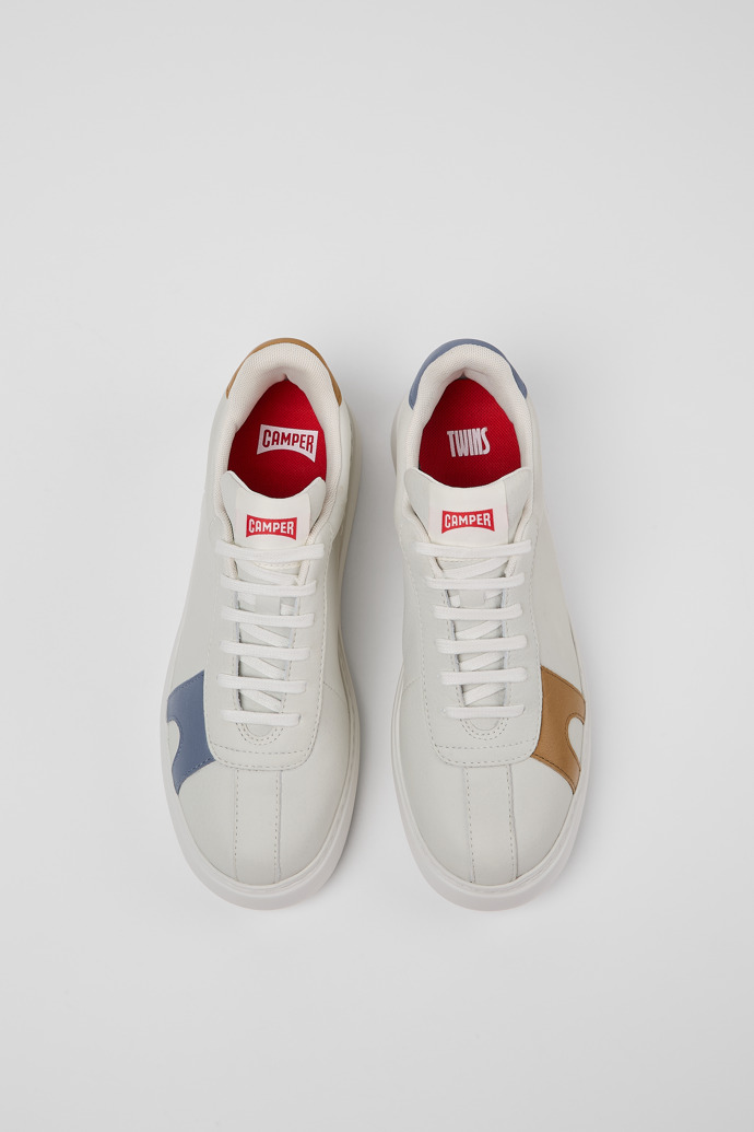Camper Twins - Weiße Ledersneaker für Damen