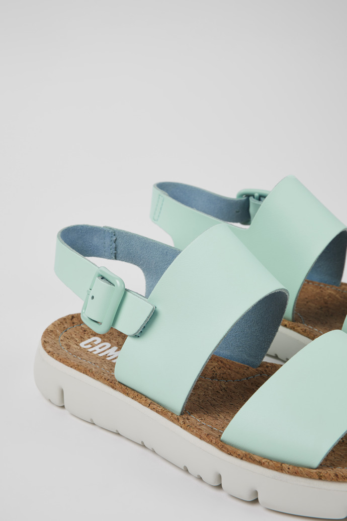 Camper Oruga - Blaue Ledersandalen für Damen
