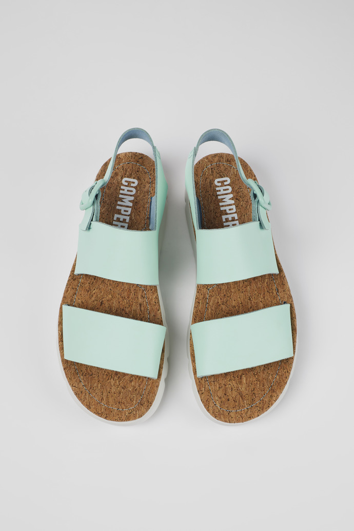 Camper Oruga - Blaue Ledersandalen für Damen