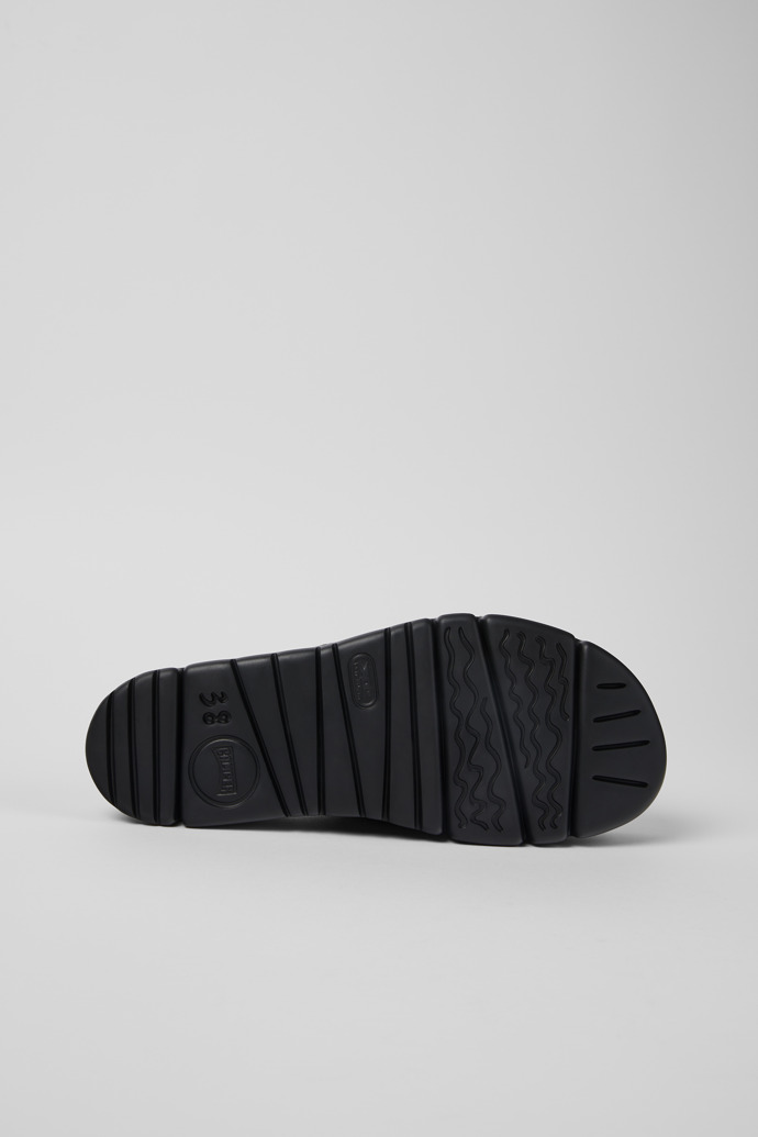 Camper Oruga Up - Schwarze Damenpantoletten aus Textil