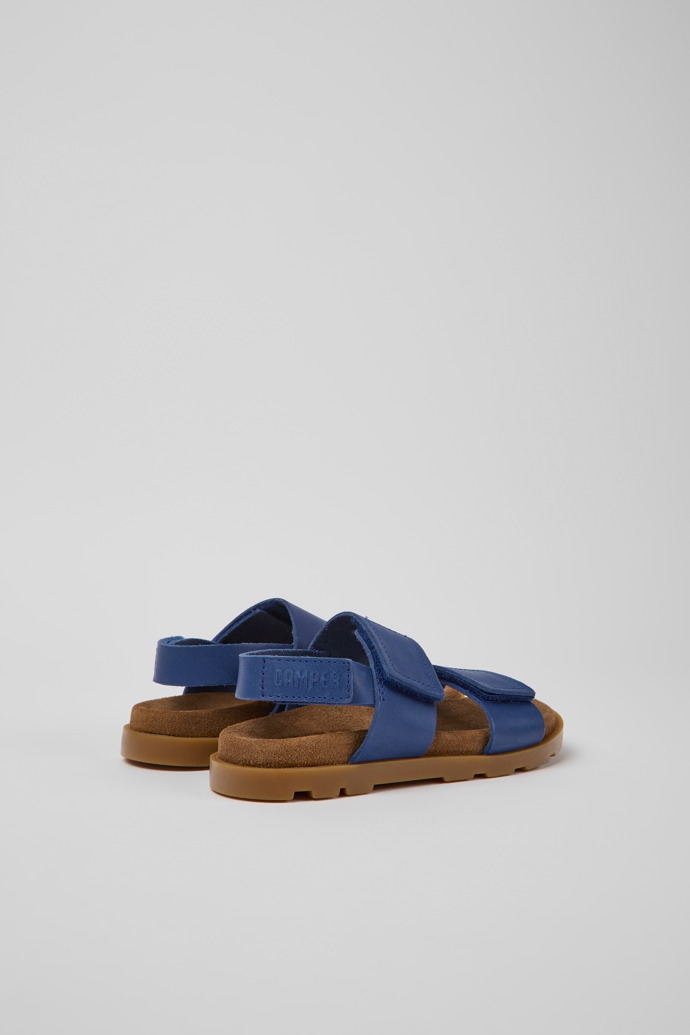 Camper Brutus Sandal - Blaue Kindersandale aus Leder