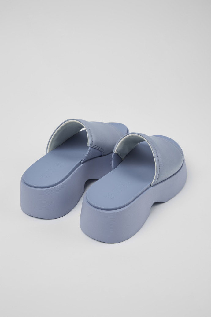 Camper Tasha - Blaue Lederpantoletten für Damen