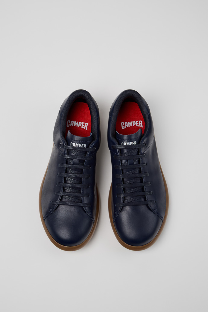 Camper Pelotas Soller - Blauer Herrensneaker aus Leder.