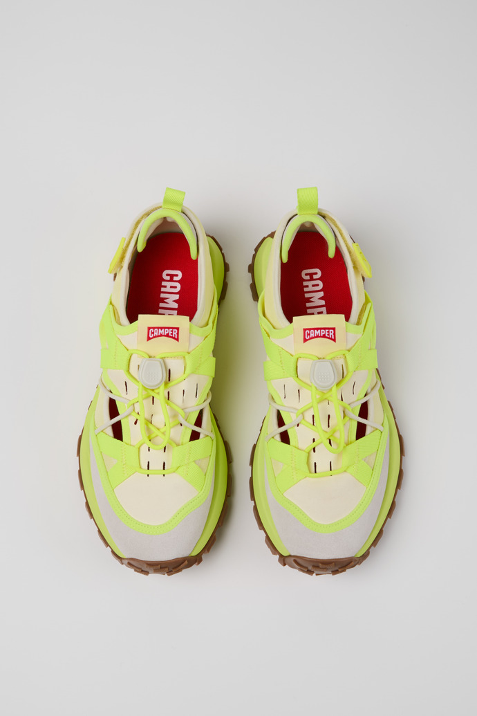 Camper Drift Trail VIBRAM - Mehrfarbiger Herrensneaker aus Recycling-PET und Nubukleder.