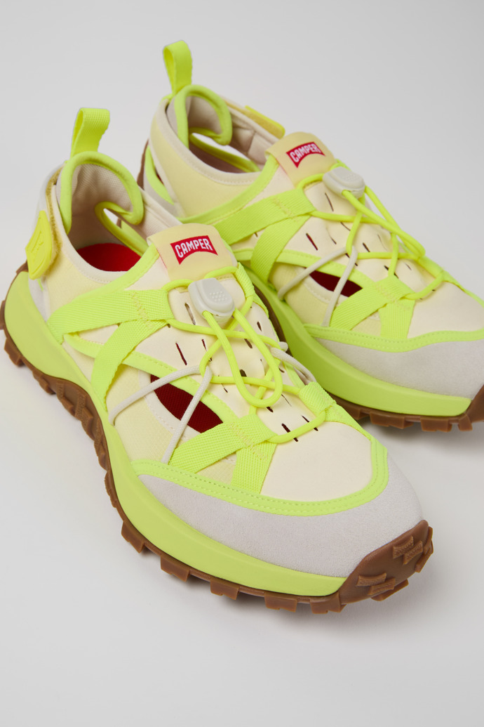 Camper Drift Trail VIBRAM - Mehrfarbiger Herrensneaker aus Recycling-PET und Nubukleder.