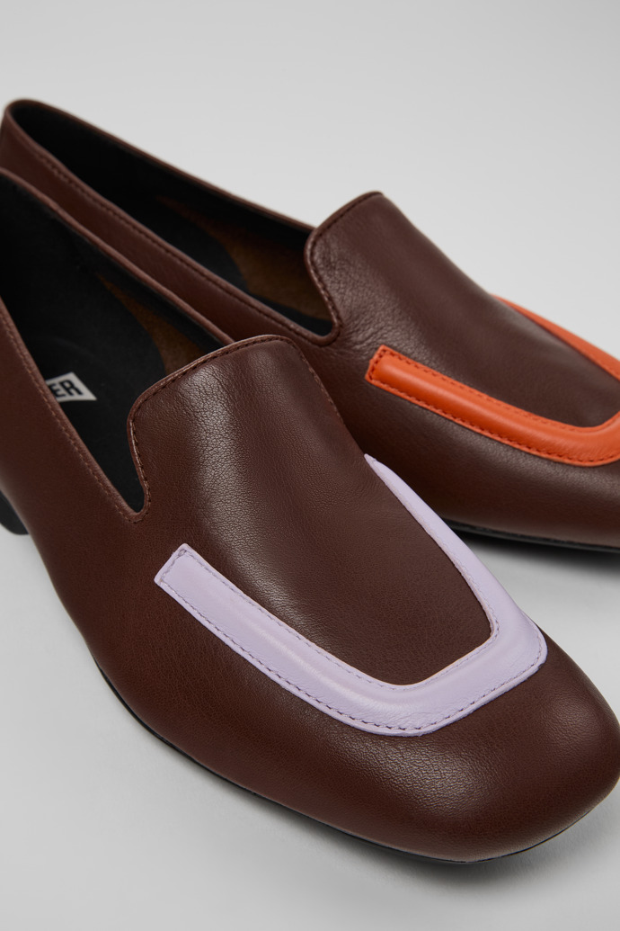 Camper Twins - Braune Damenballerinas aus Leder