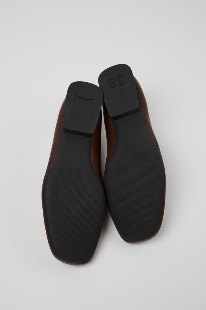 Camper Twins - Braune Damenballerinas aus Leder