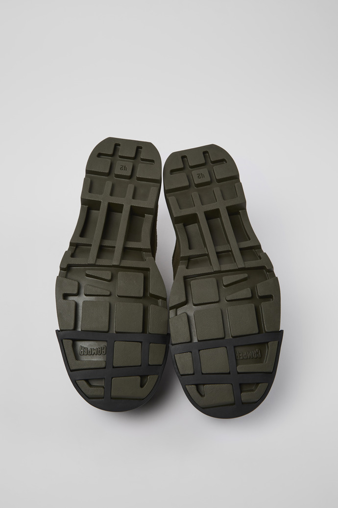 Camper Junction - Grüner Wallabee-Herrenschuh aus Nubukleder