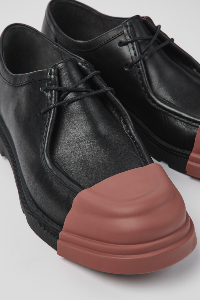Camper Junction - Schwarzer Wallabee-Herrenschuh aus Leder
