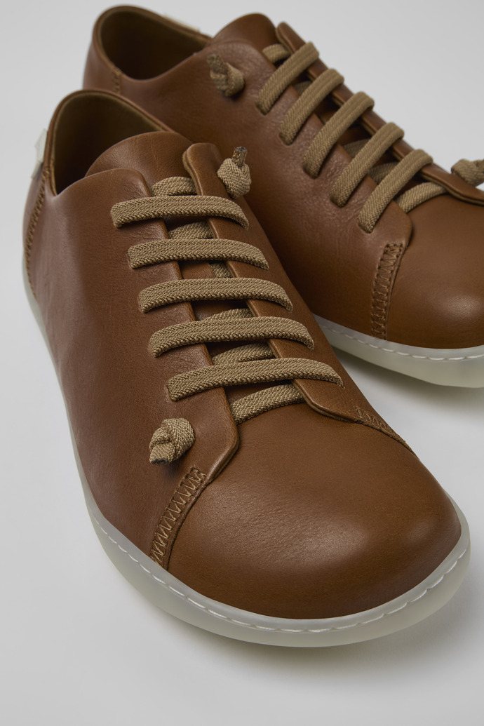 Camper Peu - Brauner Basketballschuh aus Leder für Herren
