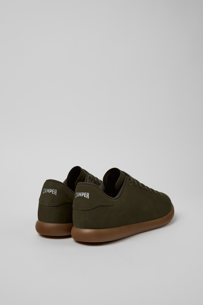 Camper Pelotas Soller - Grüner Herrensneaker aus Nubukleder.