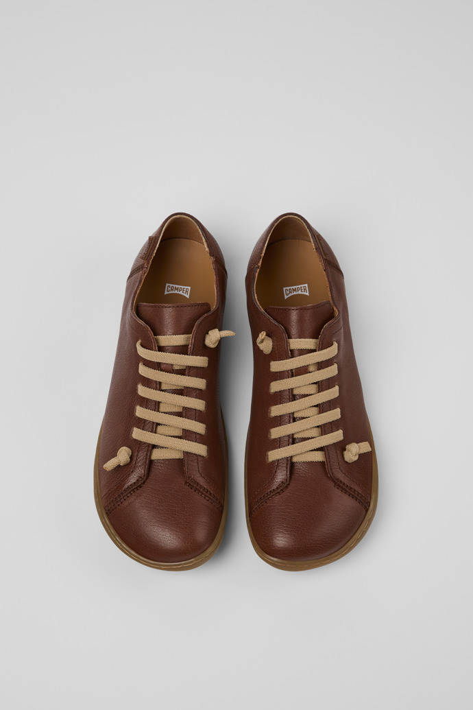 Camper Peu - Brauner Lederschuh für Damen.