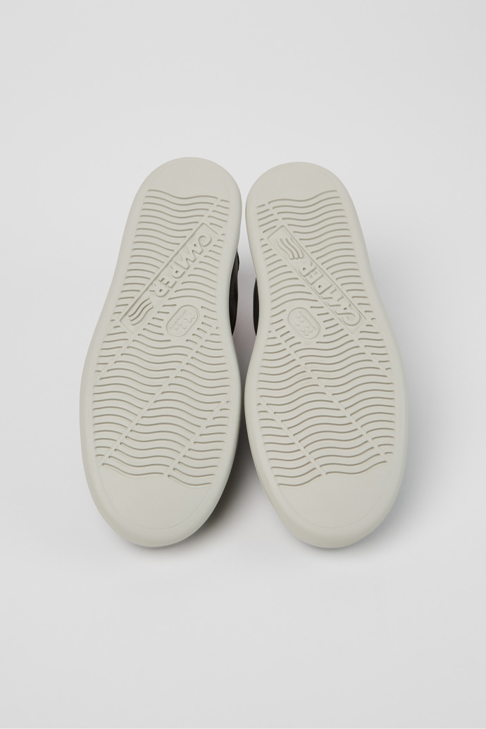 Camper Runner - Grüner Damensneaker aus Leder und Nubukleder.