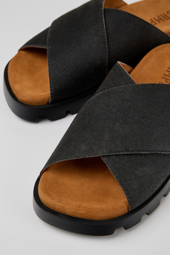 Camper Brutus Sandal - Schwarze Damensandale