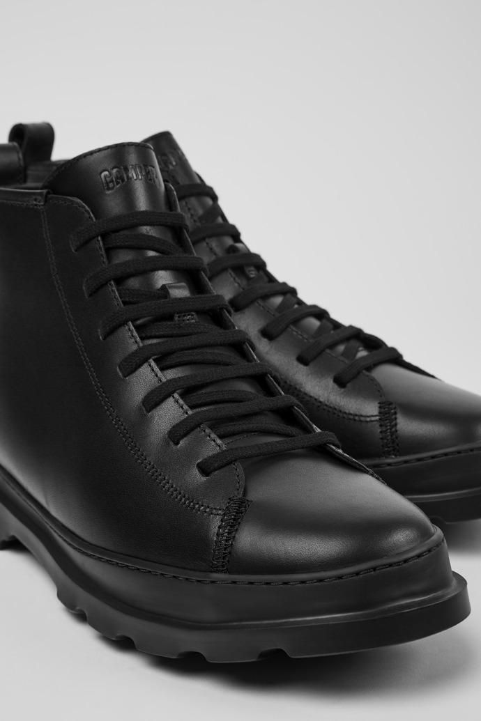 Camper Brutus - Schwarze Herrenstiefelette aus Leder