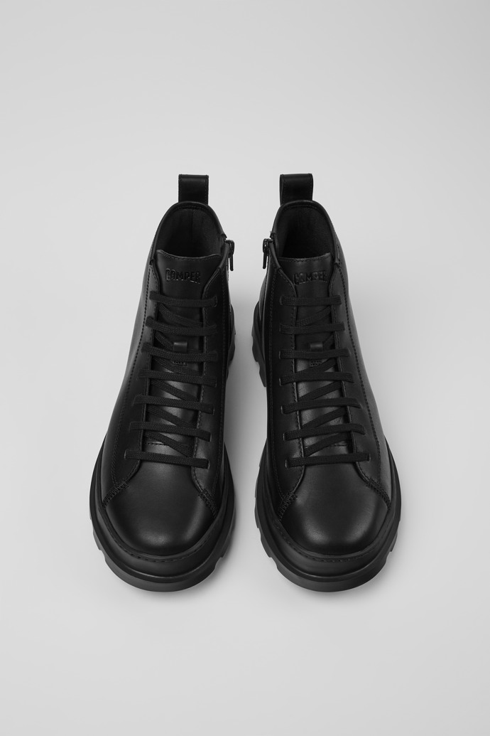 Camper Brutus - Schwarze Herrenstiefelette aus Leder