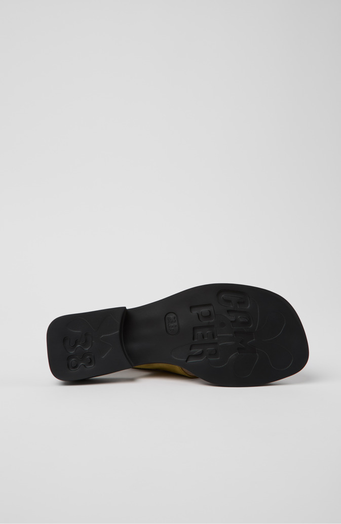 Camper Dana - Grüne Sandalen aus Nubukleder für Damen.
