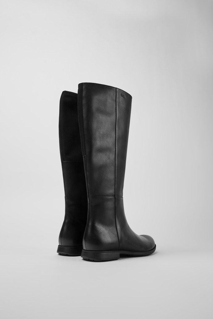 Camper Mil 1913 - Schwarzer hoher Lederstiefel für Damen.