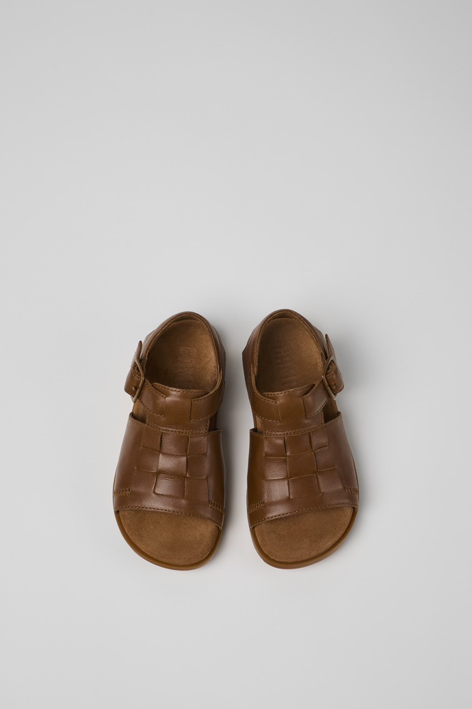 Camper Brutus Sandal - Braune Ledersandalen