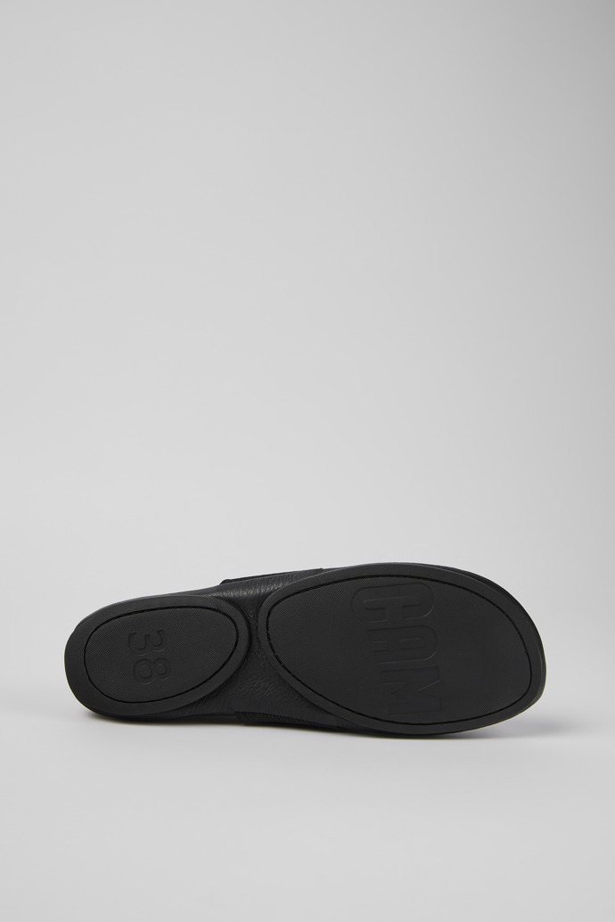 Camper Right Nina - Schwarzer Lederballerina für Damen.