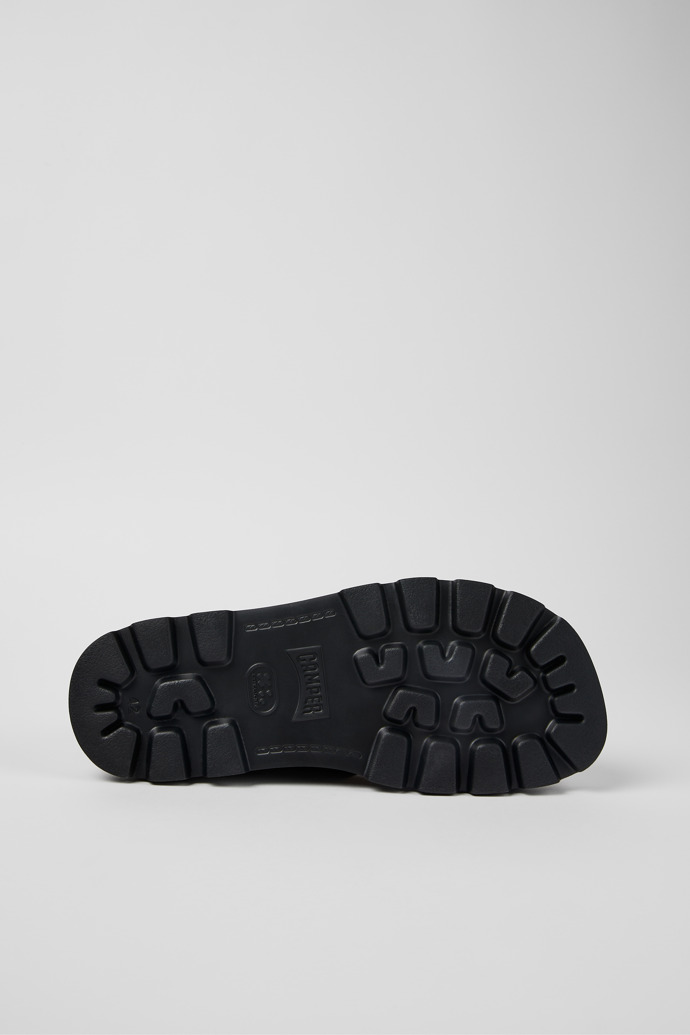 Camper Brutus Sandal - Schwarze Herrensandalen aus Leder mit Doppelriemen