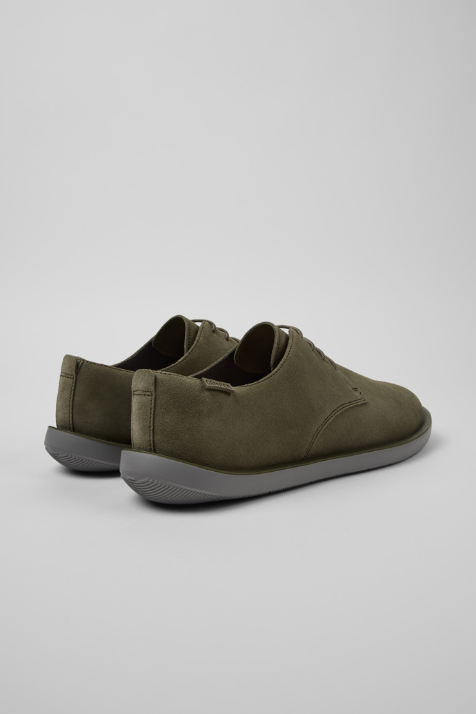 Camper Wagon - Grüner Herrenschuh aus Nubukleder.