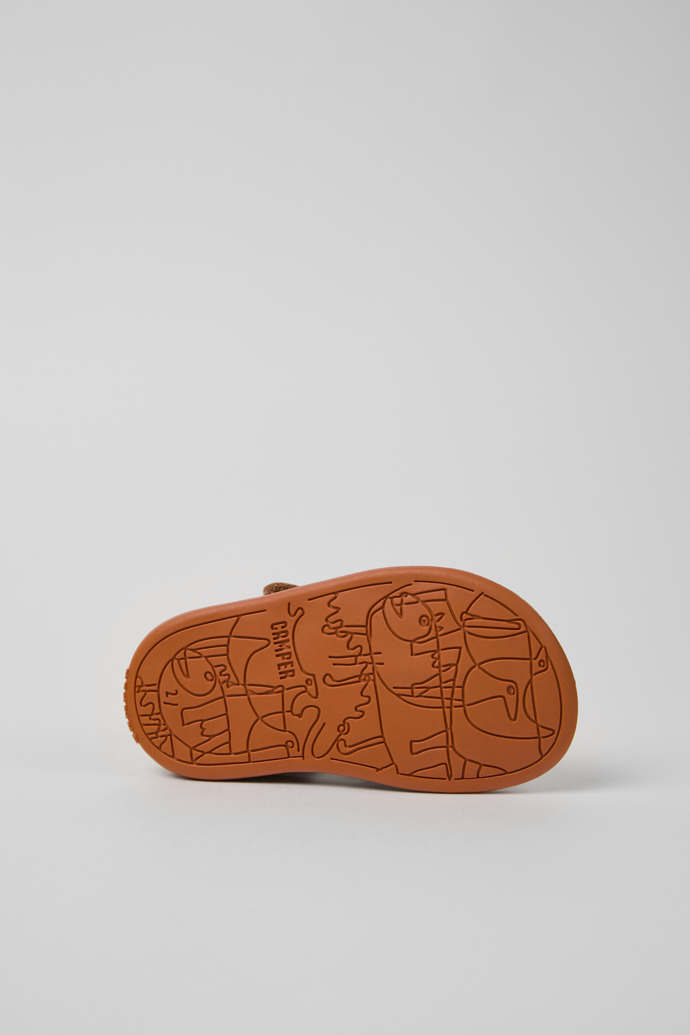 Camper Bicho - Mehrfarbige Kindersandalen aus Leder.