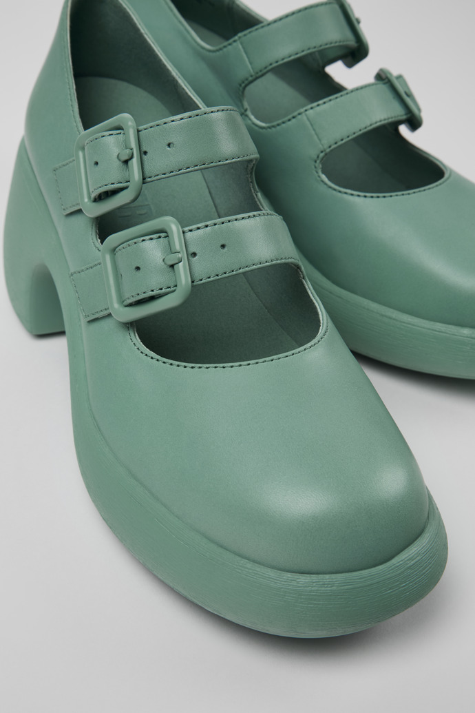 Camper Thelma - Grüne Lederschuhe für Damen.